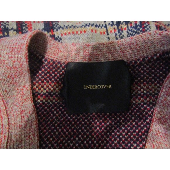 UNDERCOVER Co LTD Cardigan Vintage Plaid Japan Wool Cashmere Sweater Size L - Picture 4 of 5